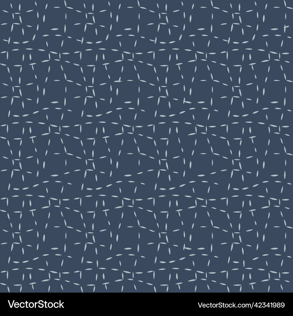 Seamless pattern with dash lines abstract scribble vector image