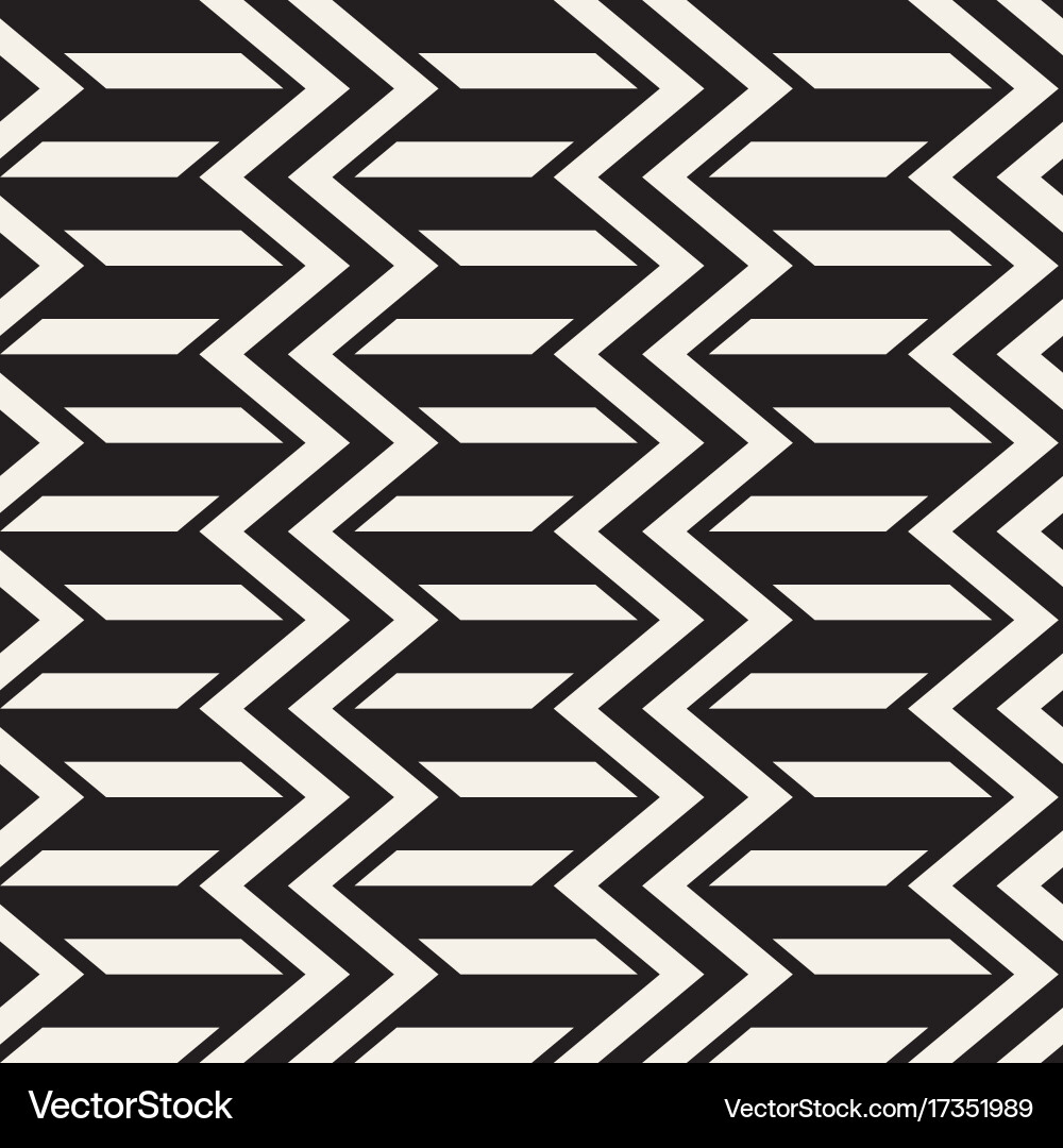 Seamless zigzag line pattern abstract vector image