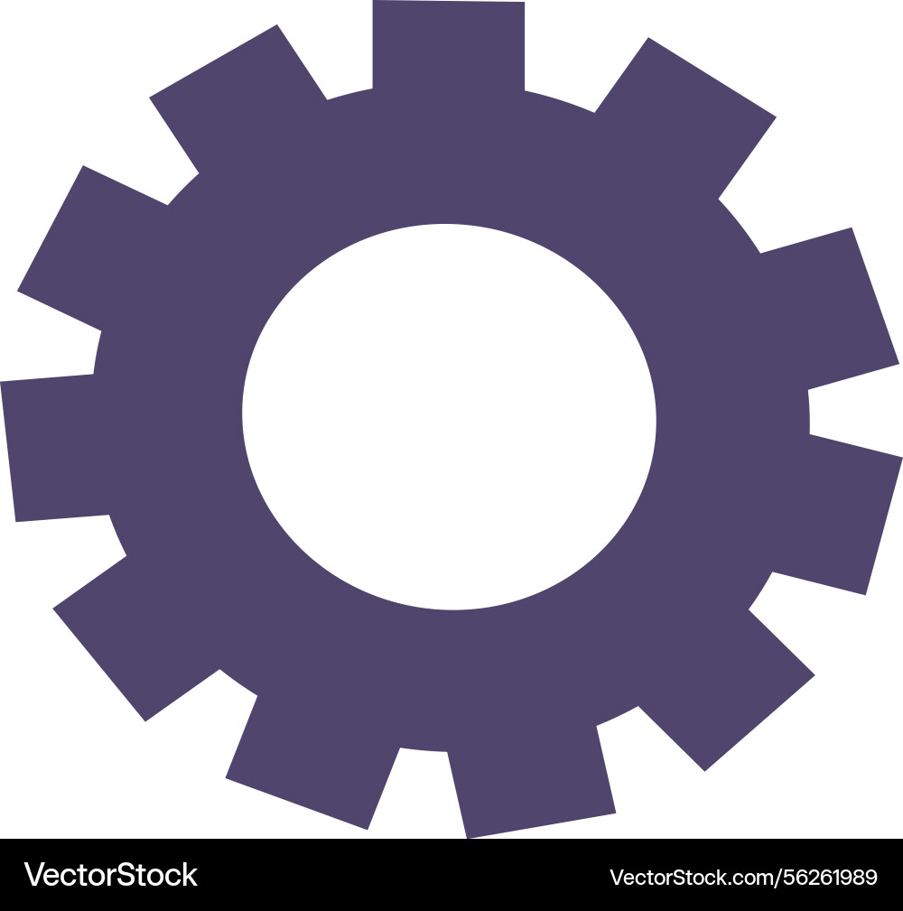 Settings mobile widget button Vector Image
