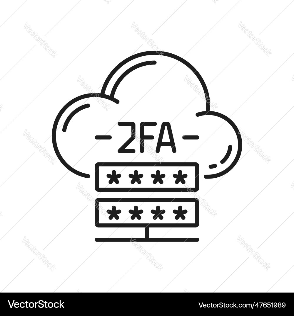 Two-Factor Authentication Icon vector image