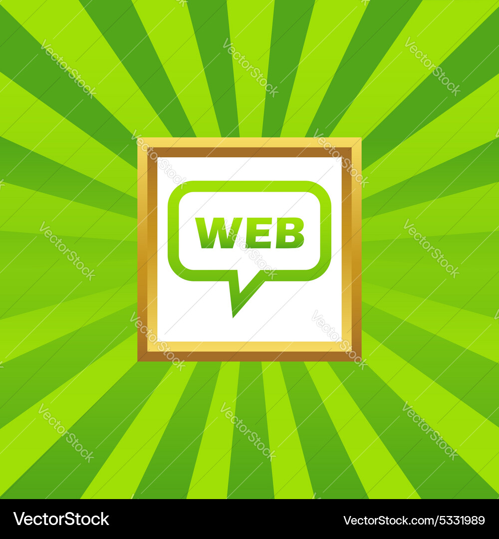 Web message picture icon Vector Image