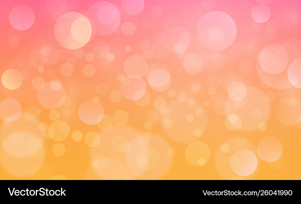 Abstract bokeh effect with yellow pink background Abstract bokeh effect with yellow pink background vector image