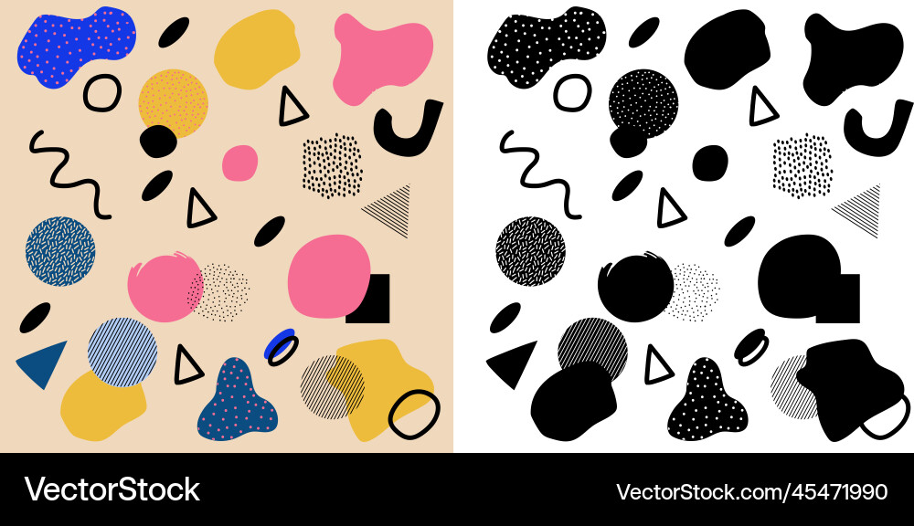 Abstract shape elements Vector Image