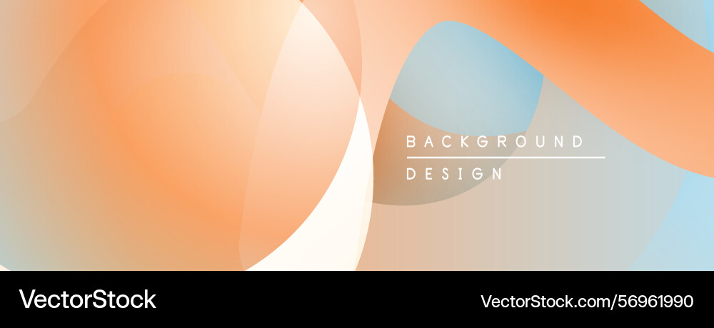 Abstract shapes overlap creating soft gradients vector image