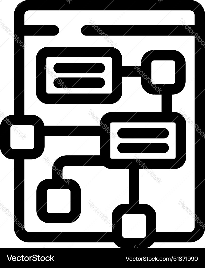 Algorithm auf Tablette von Software entwickelt vektorbild