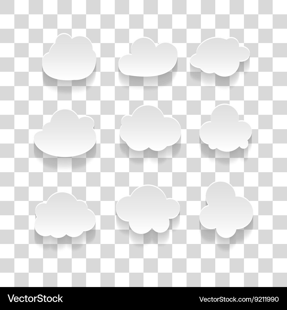 Messages in the form of clouds icon Vector Image