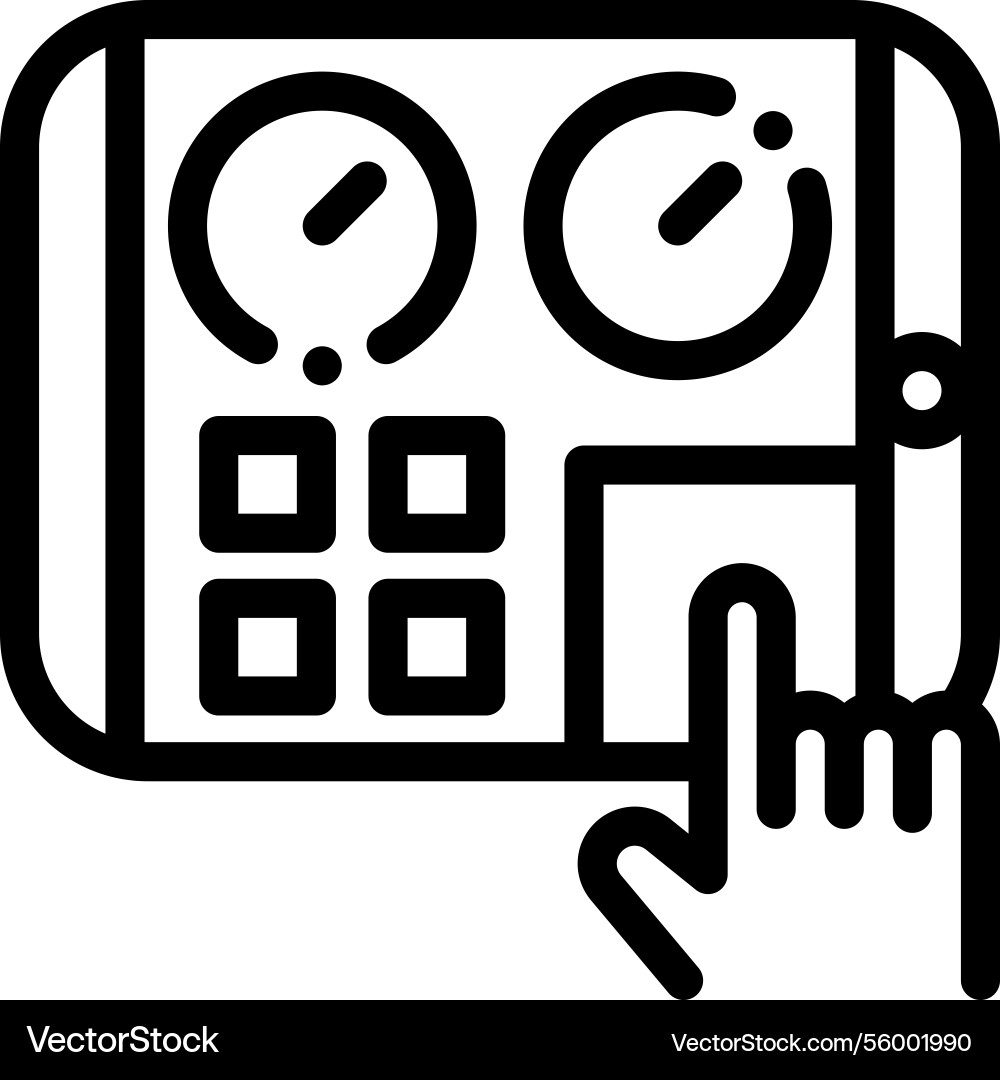 Panel icon thin linear style design isolated Panel icon thin linear style design isolated vector image