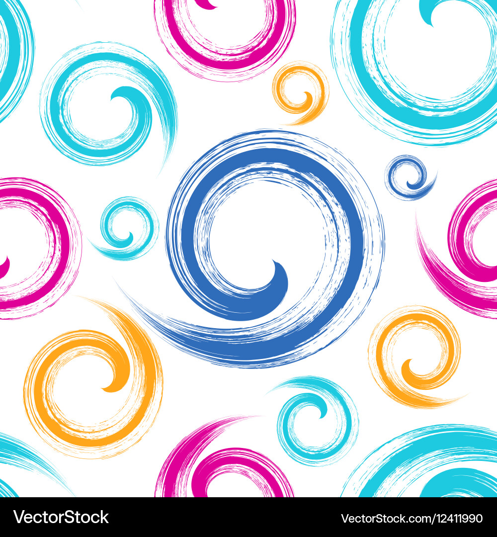 Seamless pattern with brush strokes Royalty Free Vector