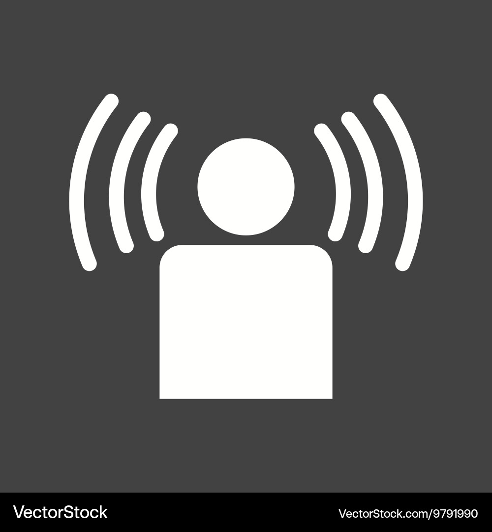 Signal on user Vector Image