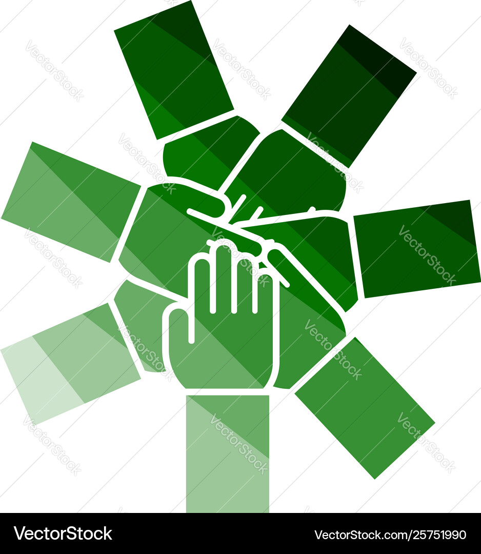 Unity and teamwork icon Unity and teamwork icon vector image