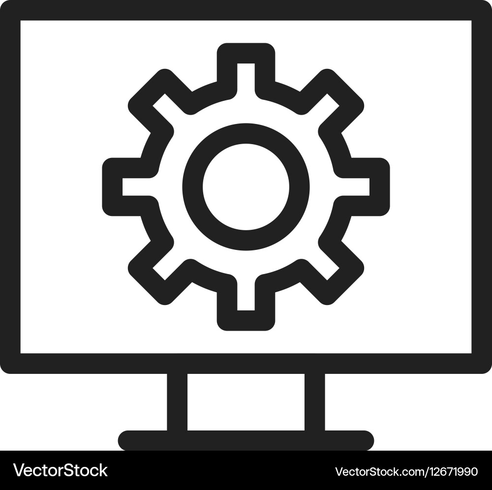 Web settings Vector Image
