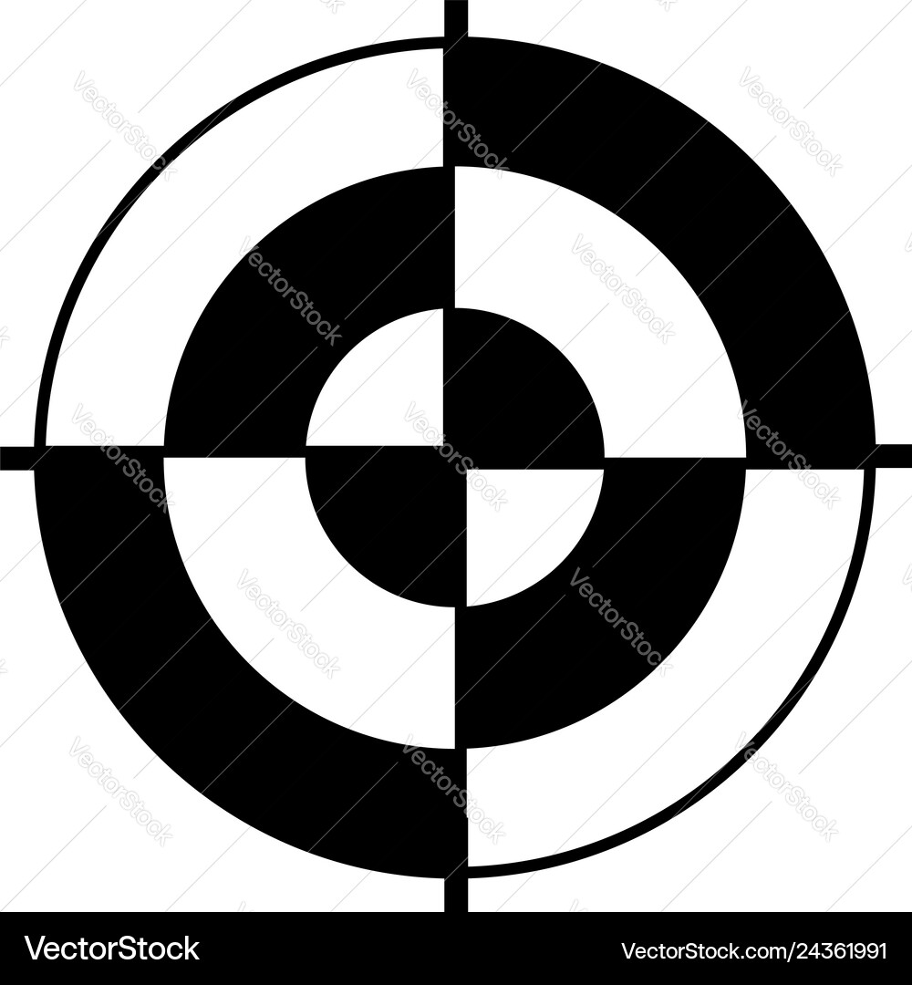 Abstract target icon simple style Abstract target icon simple style Vector Image