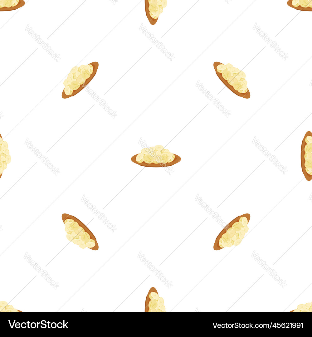 Cutted banana pattern seamless Vector Image