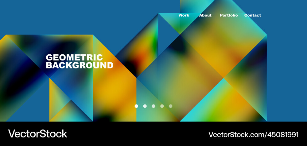 Dynamic lines triangles rectangles geometric Vector Image
