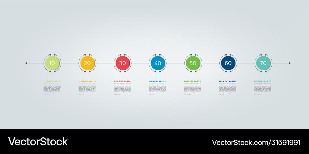 Infographic timeline report template chart scheme Infographic timeline report template chart scheme vector image