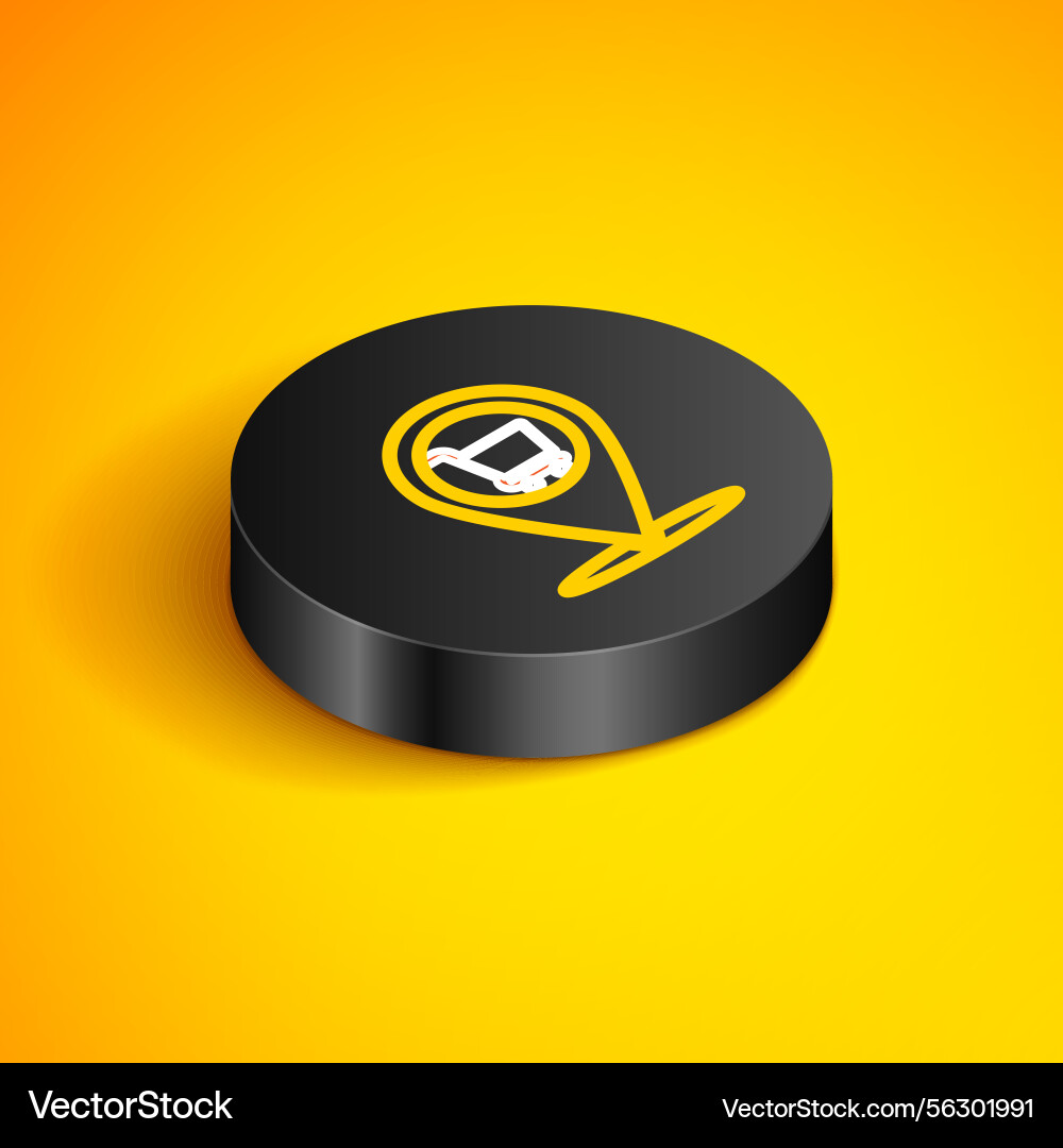 Isometric Shopping Cart Pointer vector image