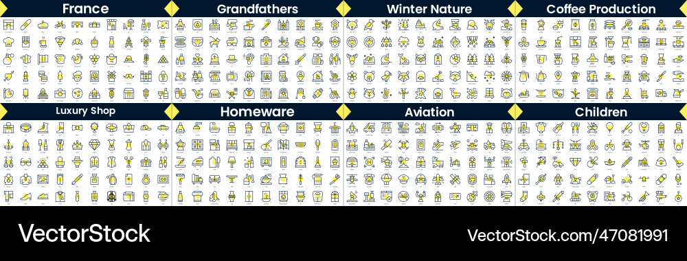 Linear style icons pack in this bundle include Linear style icons pack in this bundle include vector image