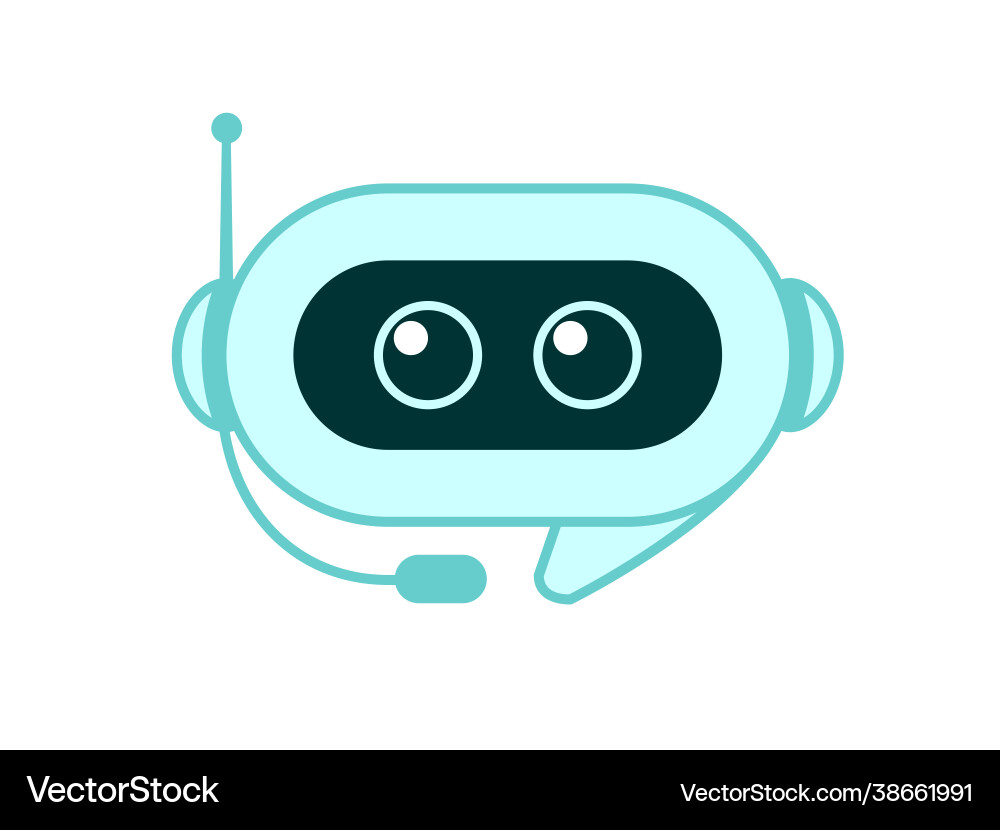 Modernes Chatbot Interface Konzept Vektorbild
