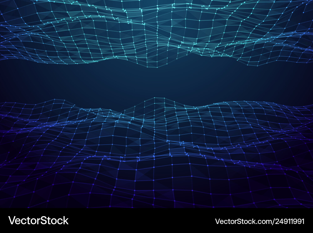 Network connection with points and lines Network connection with points and lines vector image