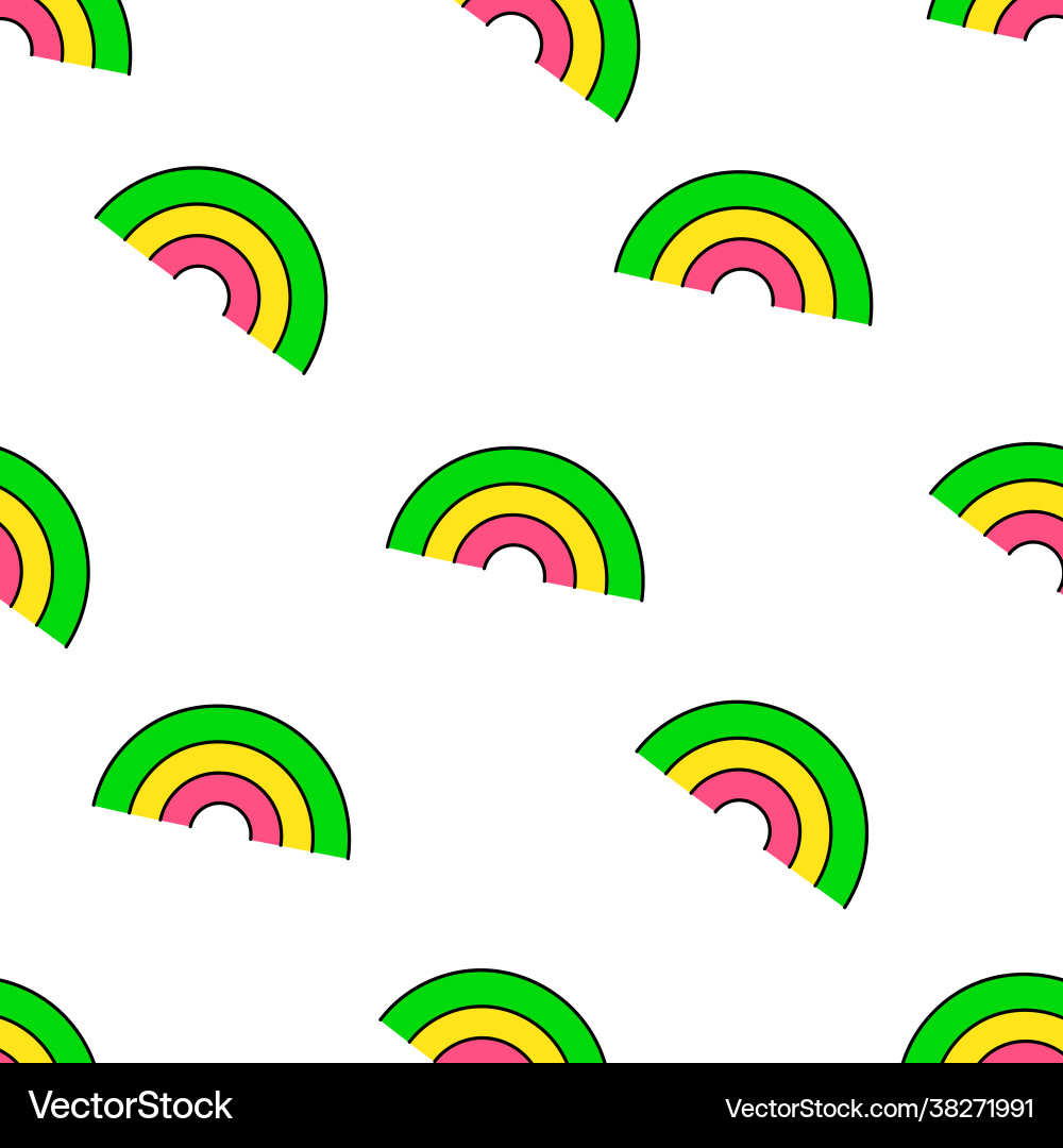 Rainbow seamless repeat pattern background Vector Image