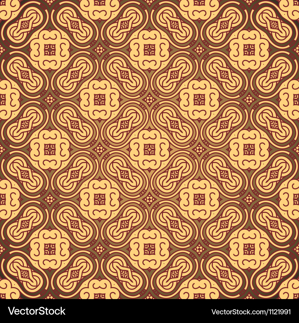 Retro Ornate Pattern Background vector image