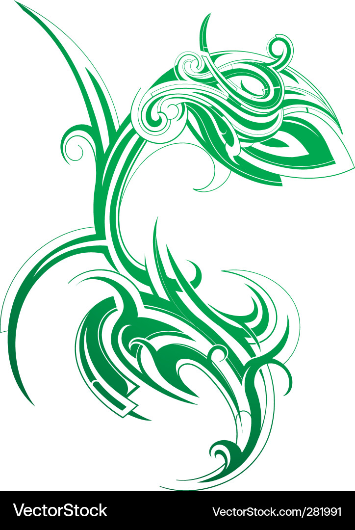 Serpentin Swirl Vektorbild