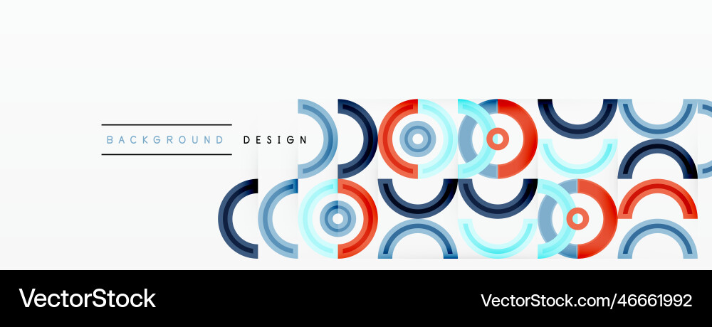 Circles are arranged in a grid pattern abstract Circles are arranged in a grid pattern abstract Vector Image