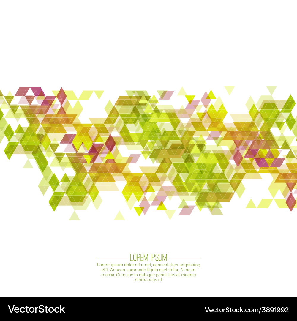 Creative abstract triangle pattern vector image