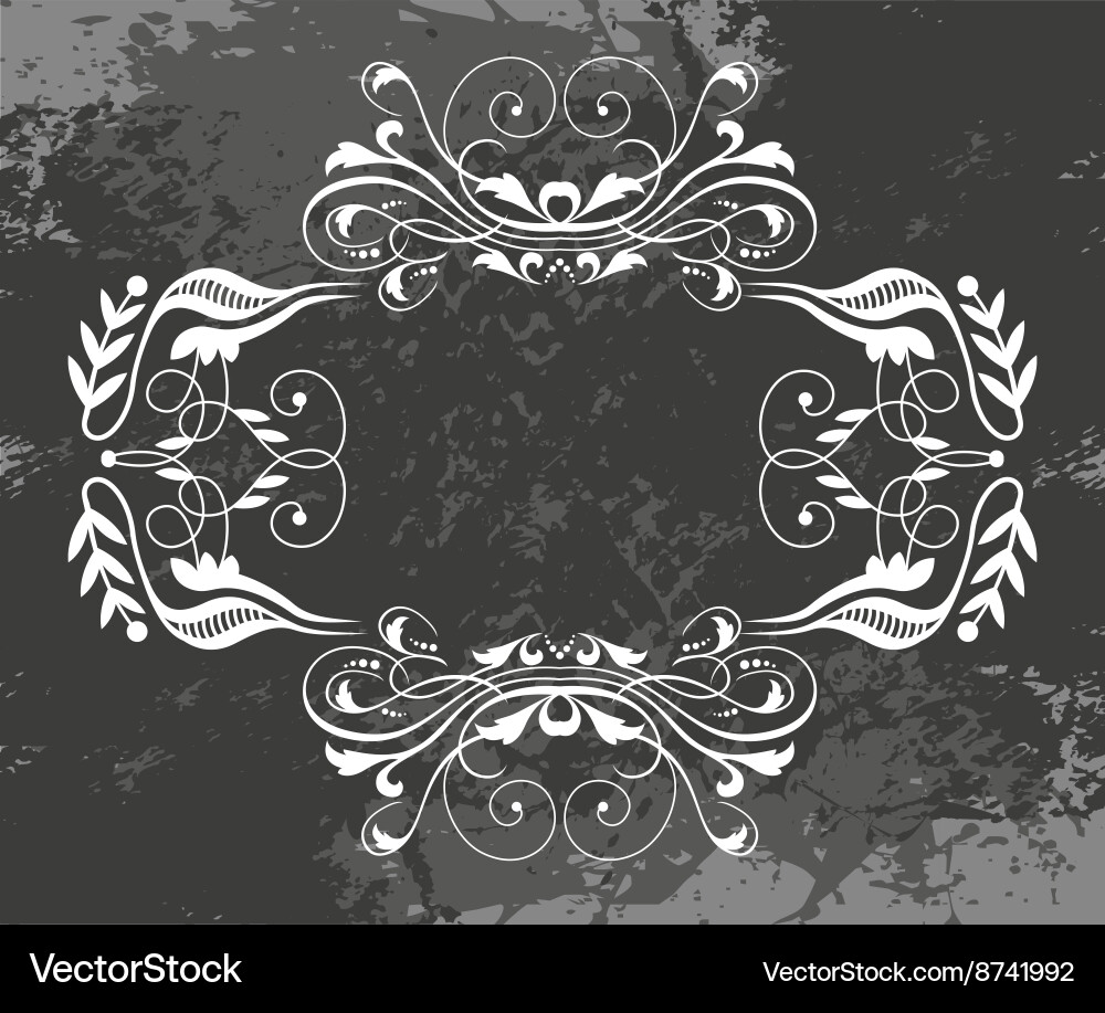 Decorative frame with pattern vector image