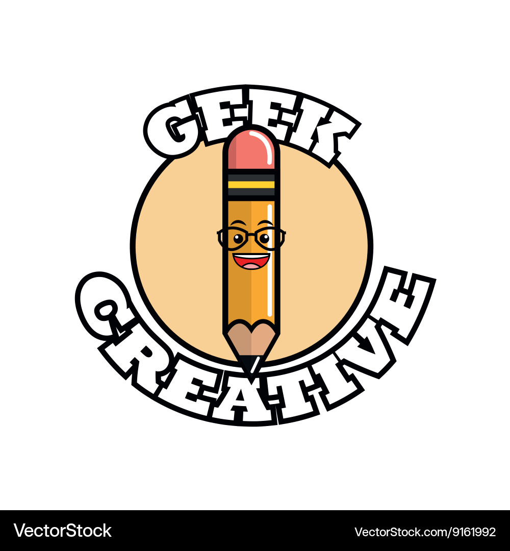 Geek design identity concept Vector Image