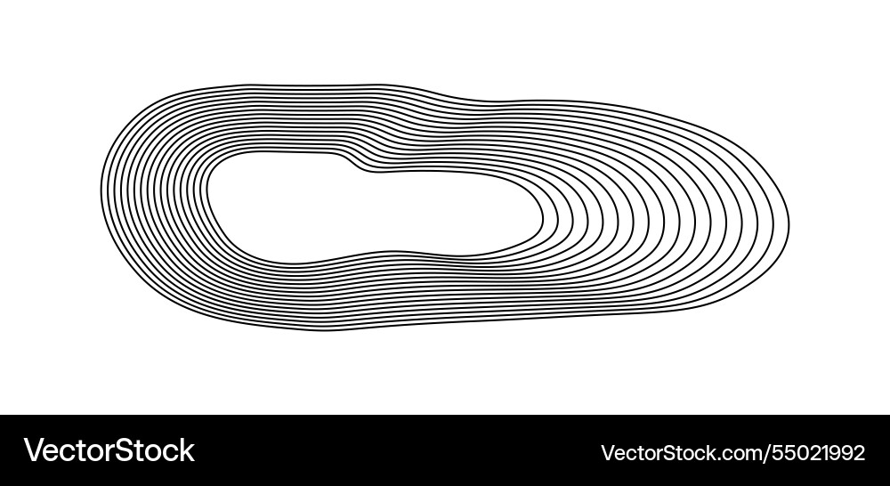 Geography line map with topographic background Vector Image