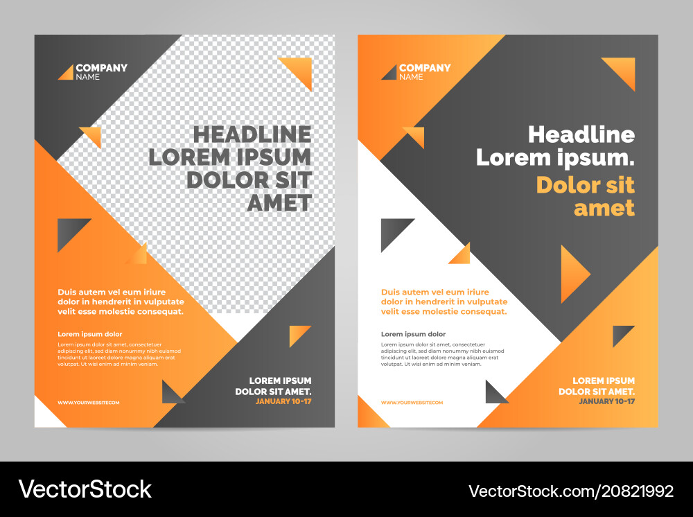 Modern A4 Brochure Template Vector Image