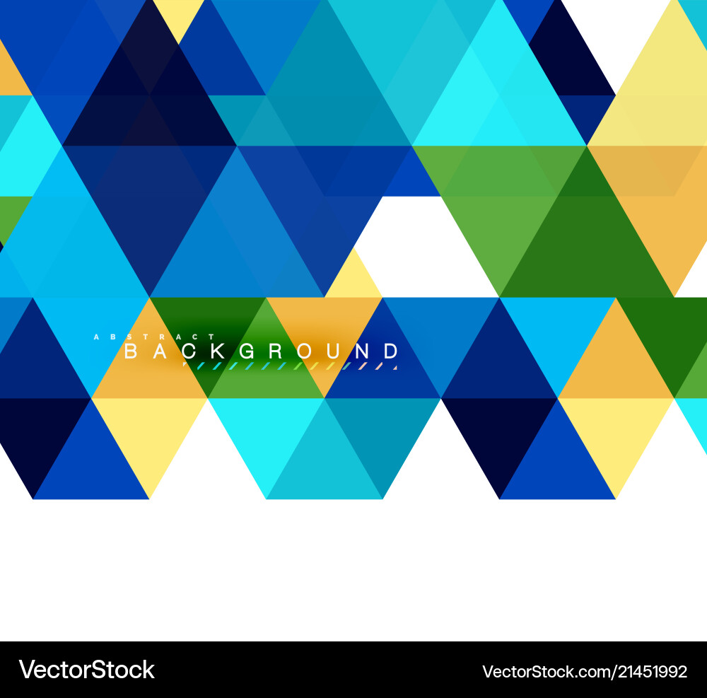 Multicolored triangles abstract background mosaic Multicolored triangles abstract background mosaic Vector Image