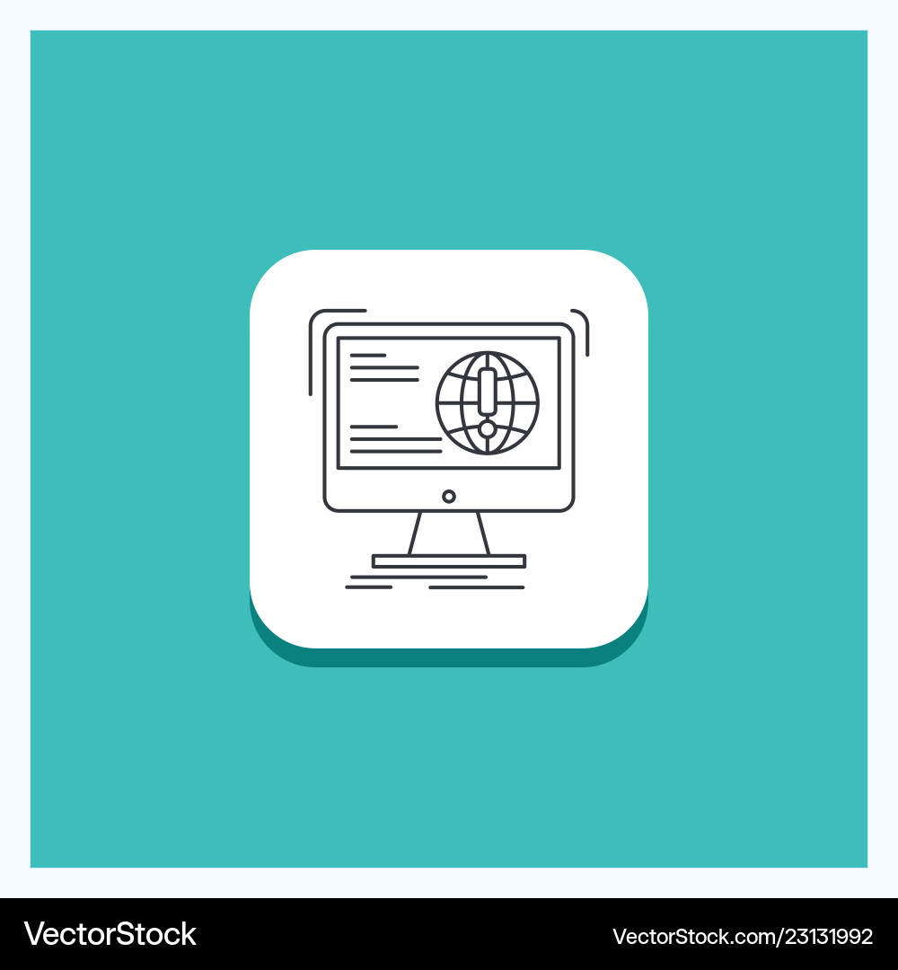 Round button for information content development Round button for information content development vector image