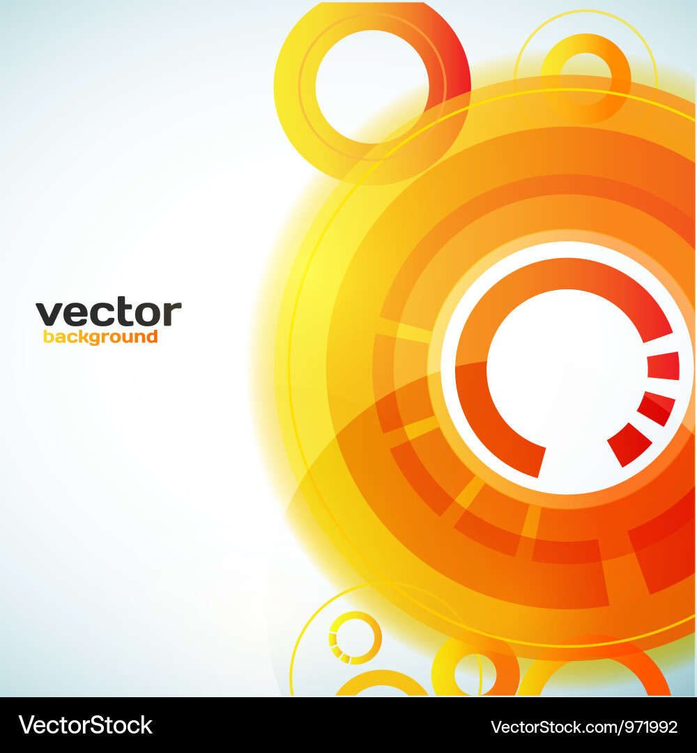 Vibrant Abstract Circles Background Vector Image