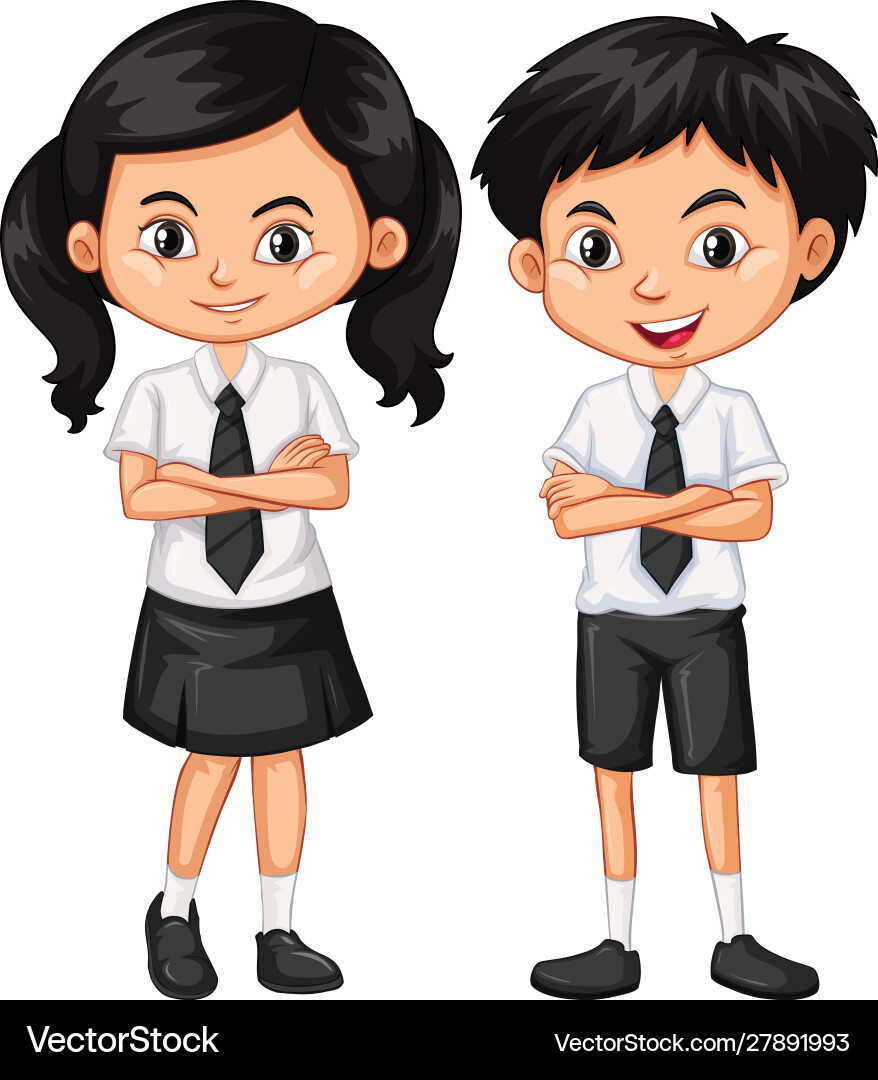 Boy And Girl Student Clipart