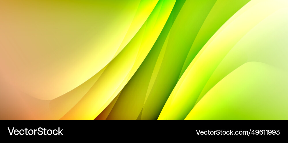 Dynamic flowing waves on gradient color background Dynamic flowing waves on gradient color background Vector Image