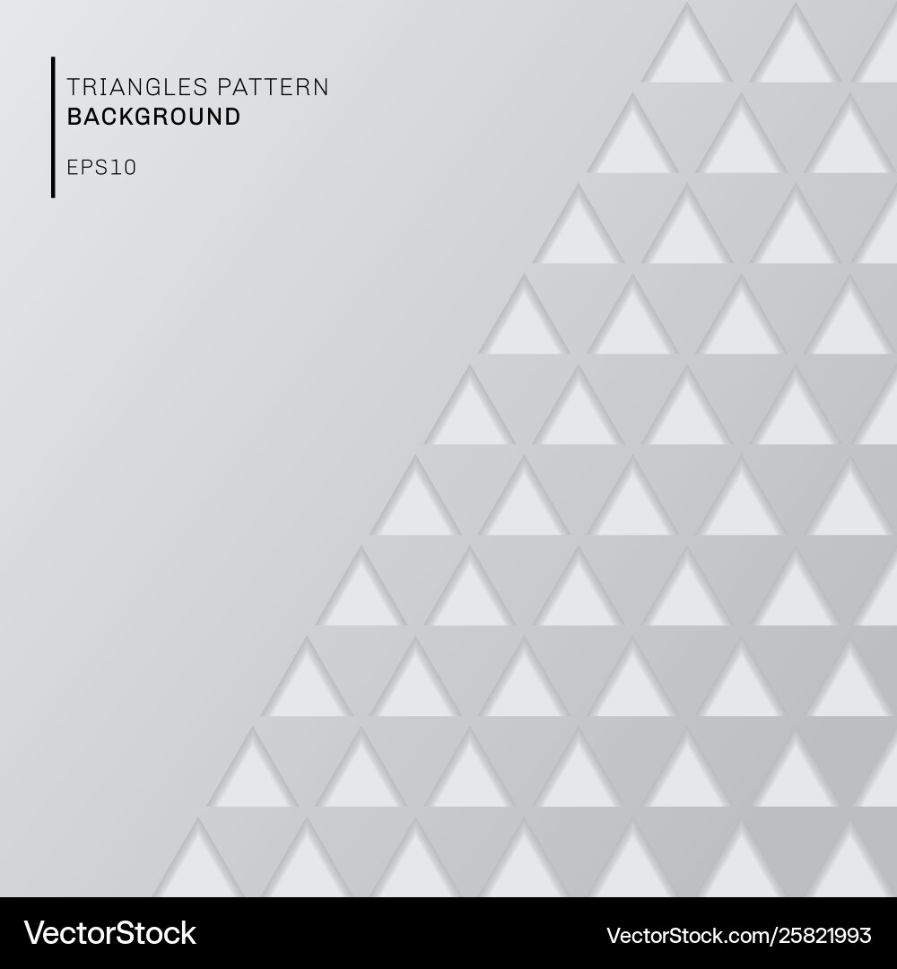 Gray Triangles Pattern vector image