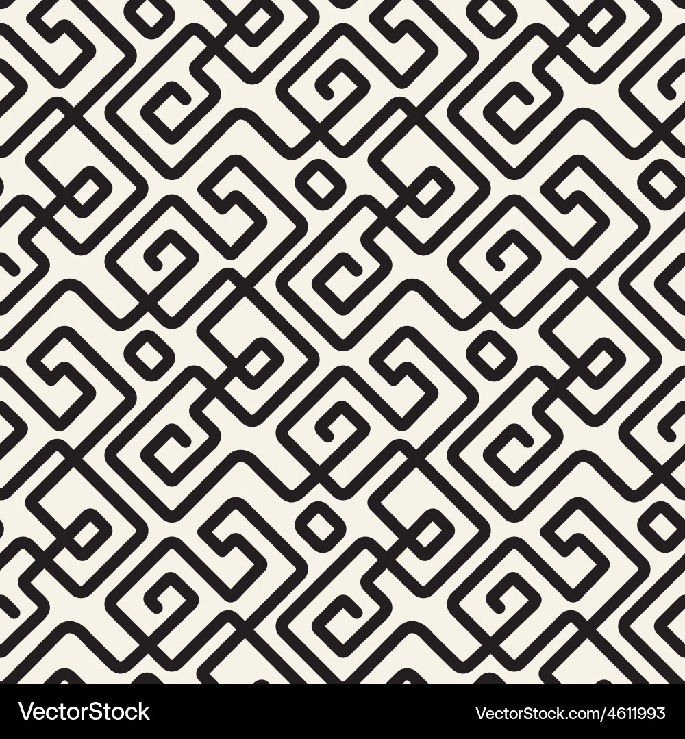 Seamless line pattern tile background geometric vector image