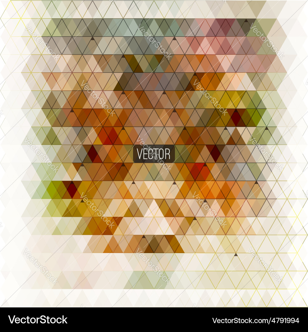 Abstract triangles background for design Vector Image