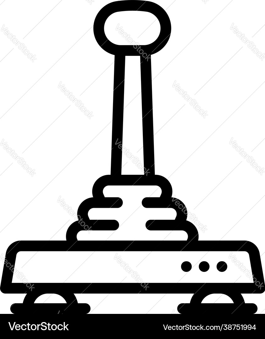 Controller joystick icon outline style Controller joystick icon outline style vector image
