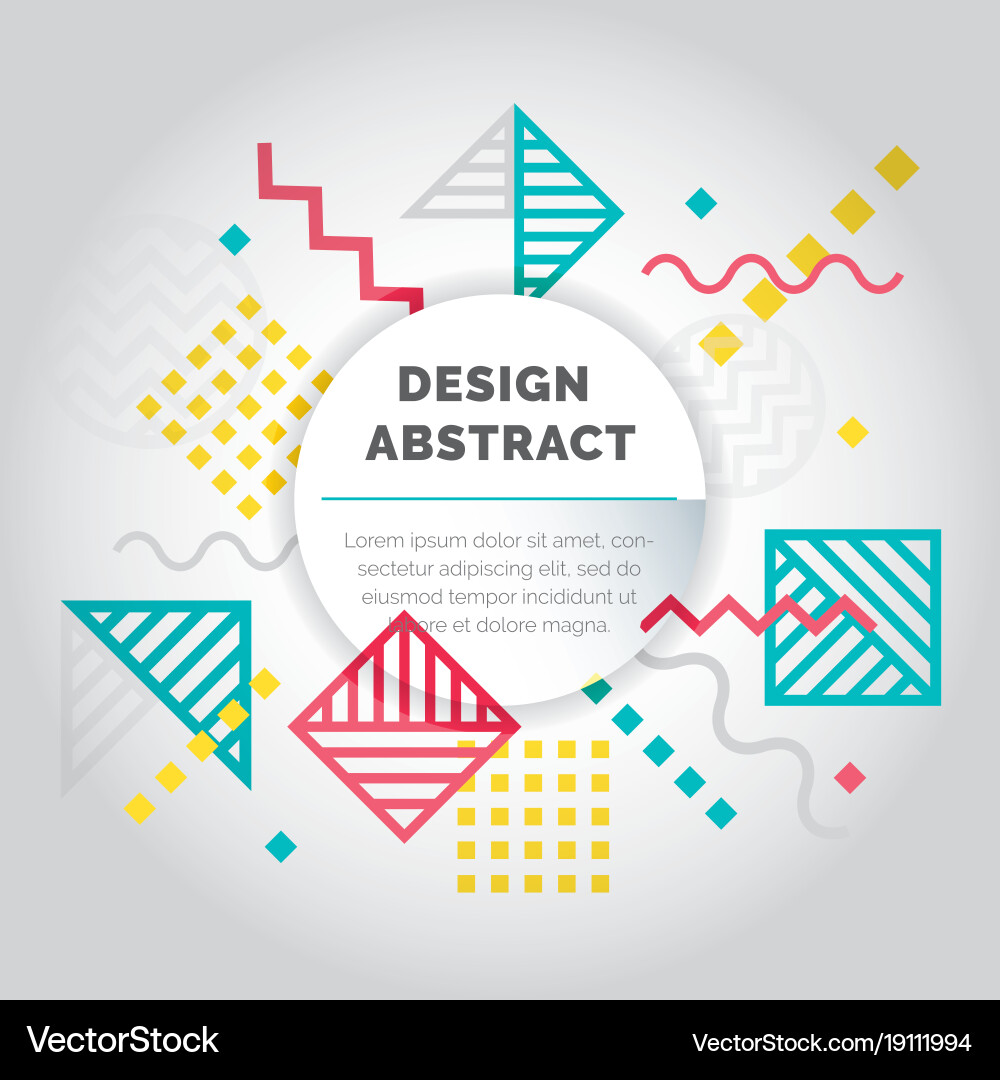 Design abstract geometric pattern and background vector image