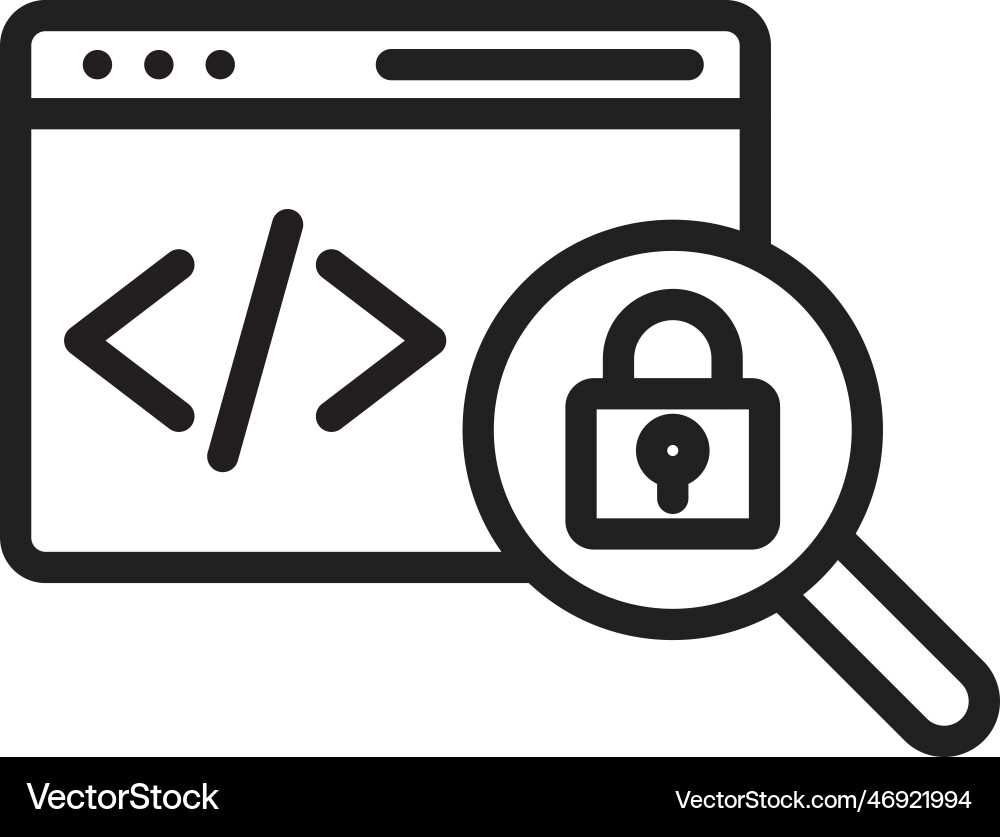 Insecure code icon image suitable Vector Image