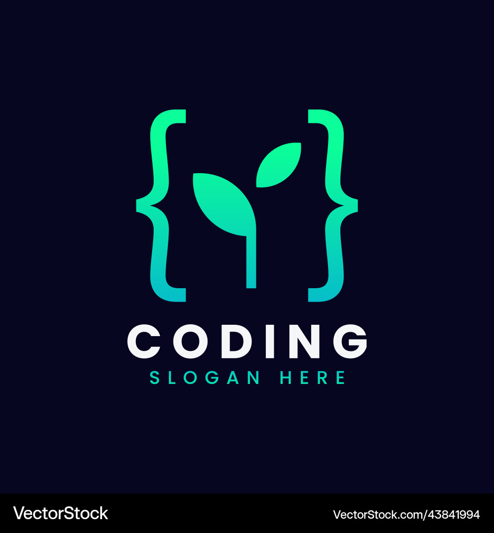 Moderne Computer Programmieren Logo Design Moderne Computer Programmieren Logo Design vektorbild