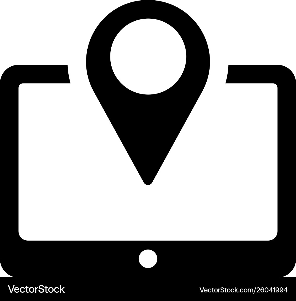 Online location pointer vector image