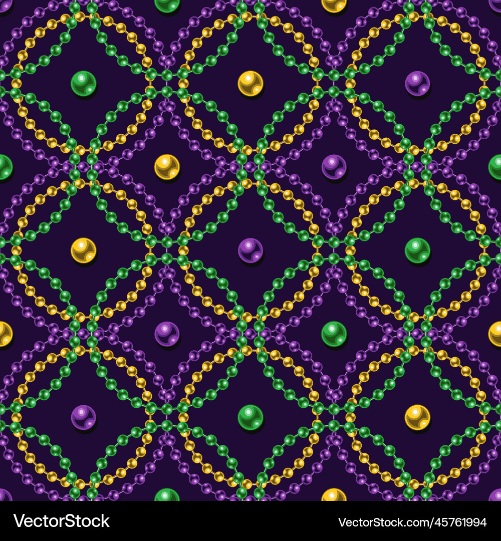 Seamless geometric pattern with strings of beads Seamless geometric pattern with strings of beads vector image