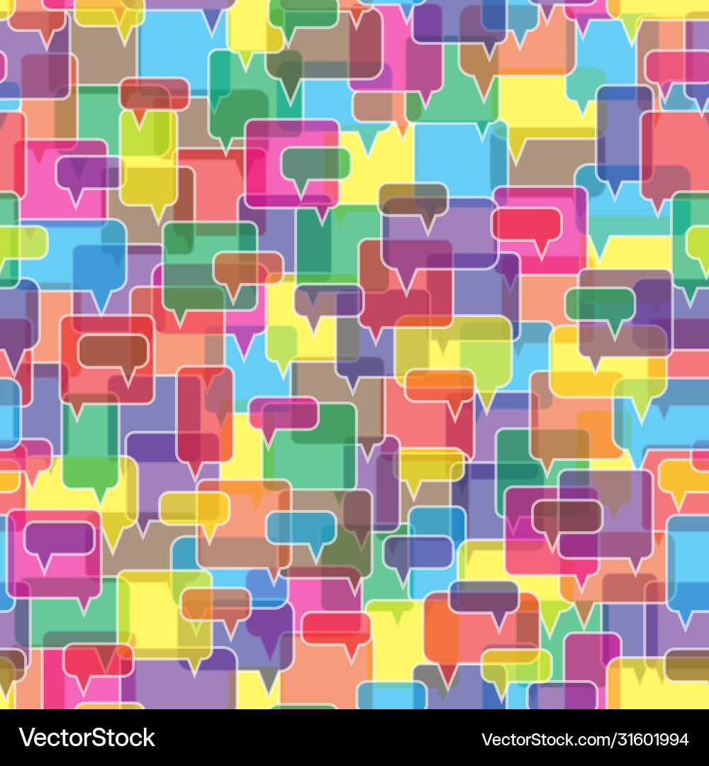 Speech bubbles seamless pattern Speech bubbles seamless pattern vector image
