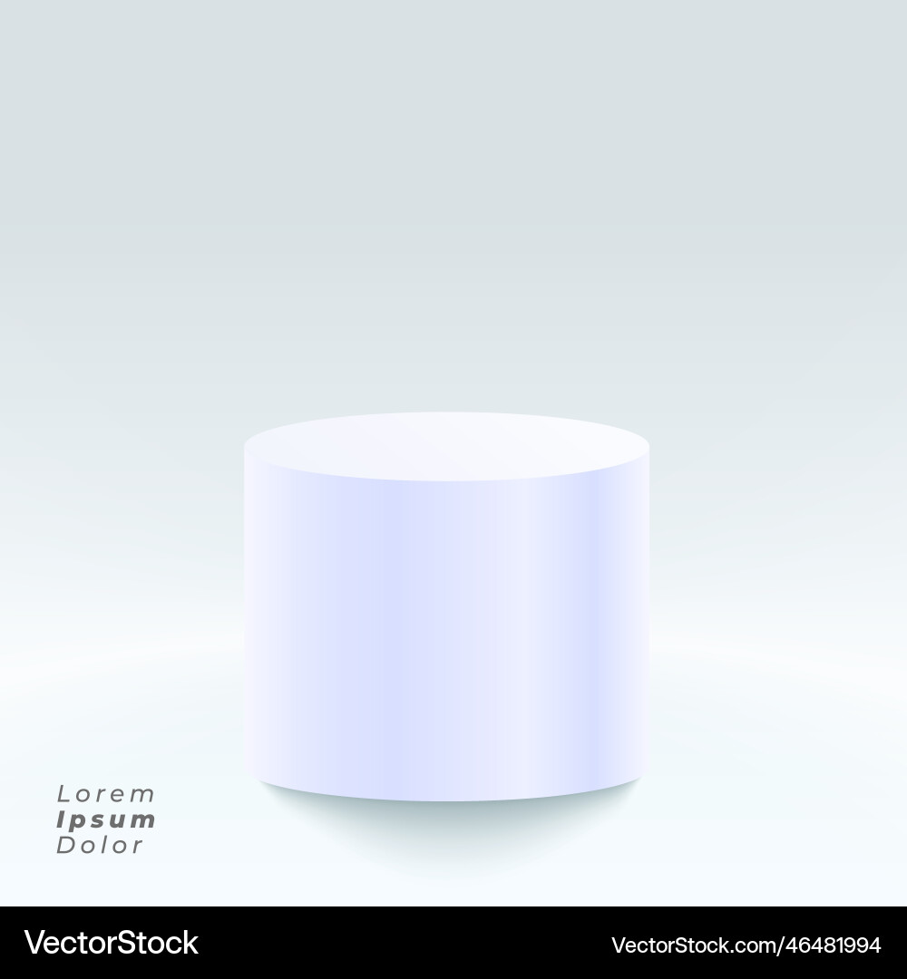 Studio background with product display platform Vector Image