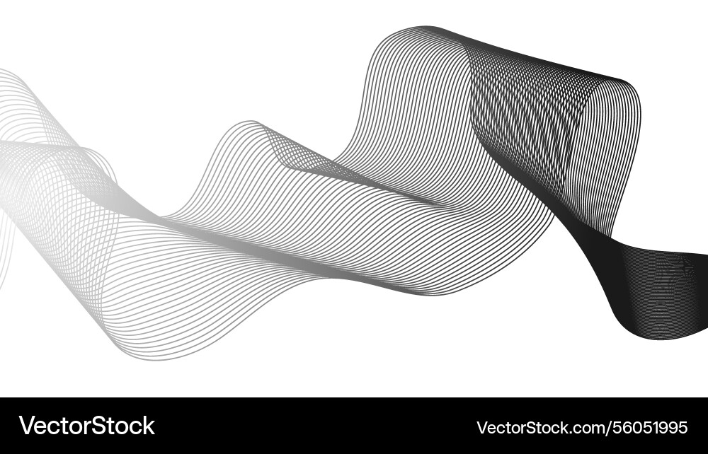 Abstract backdrop with grey wave gradient lines Abstract backdrop with grey wave gradient lines vector image
