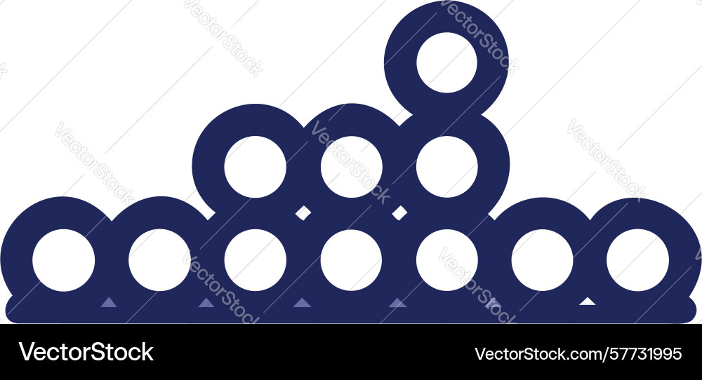Abstract cluster of connected nodes bubbles Vector Image
